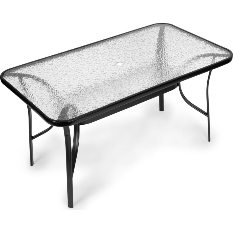 Multigarden Glass garden table Wave 140x80cm terrace balcony table MultiGarden