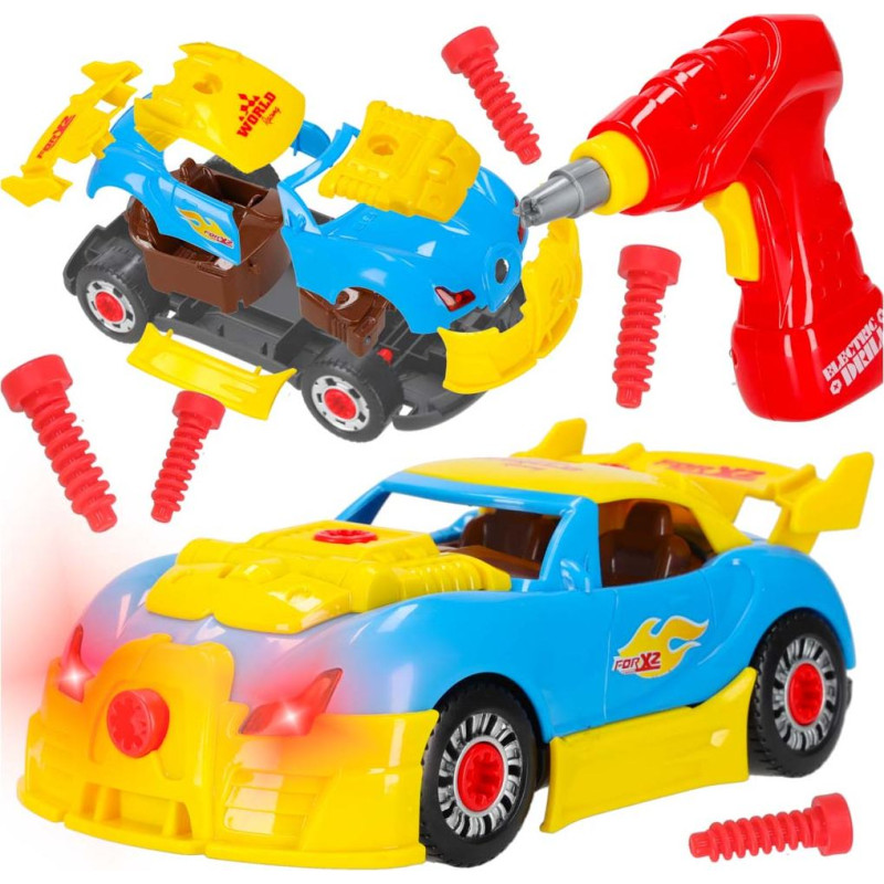 Būvniecības sporta automašīnas tuning skrūvgriezis