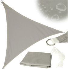 LUARO dārza terases saulessargs ūdensnecaurlaidīgs 3x3x3m trīsstūris pelēks