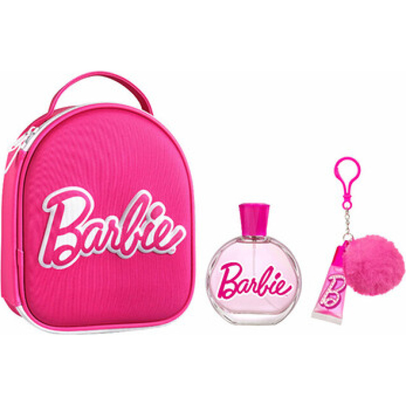 Fragrances For Children Barbie D&aacute;rkov&aacute; sada EDT 100 ml, lesk na rty s př&iacute;vě&scaron;kem a batoh