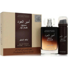 Lattafa Perfumes Ameer Al Oudh Gift set EDP 100 ml and deospray 50 ml