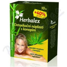 Herbamedicus Detoxikačn&iacute; n&aacute;plast&iacute; s konop&iacute;m 10 ks + 40% GRATIS