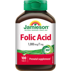 Folic acid 1000 µg 100 tablets