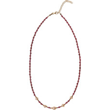 Beautiful garnet necklace with real pearls AL5177.01.029