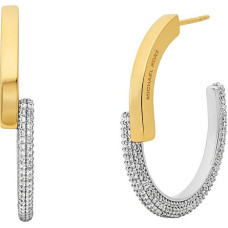 Bicolor earrings with zircons Premium MKC1752CZ931