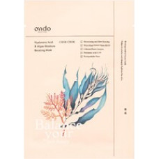 Ondo Beauty 36.5 CHOK-CHOK Hyaluronic Acid & Algae Moisture Boosting Mask - Hydratačn&iacute; pleťov&aacute; maska v pl&aacute;t&yacute;nku
