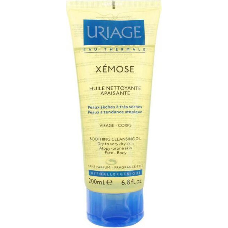 Attīroša ķermeņa un sejas eļļa Uriage Xemose, 200 ml