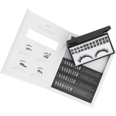Starter kit skropstu pagarināšanai - Nanolash - HEARTBREAKER - Mājas uzklāšana - Melna krāsa - Viltus skropstas