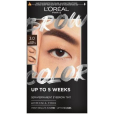 Uzacu krāsa L'Oréal Paris Brow Color Semi-permanent, 3.0 Dark Brunette