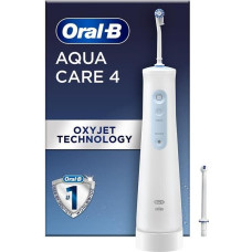 Hidropulssators - ORAL-B - AquaCare 4 - balts - starpnozaru tīrīšana - ikdienas lietošanai