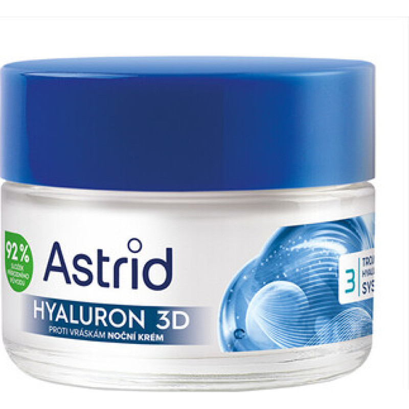 Astrid Hyaluron 3D Night Cream - Nočn&iacute; pleťov&yacute; kr&eacute;m proti vr&aacute;sk&aacute;m