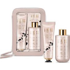 Grace Cole Body Care Set ( Ka&scaron;m&iacute;r, Mo&scaron;us & Ambra ) - D&aacute;rkov&aacute; sada p&eacute;če o tělo v ta&scaron;tičce ( 2 ks )