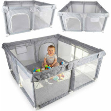 Bērnu rotaļu manēža salokāms sausais baseins bērnu rotaļu laukums 120x120cm