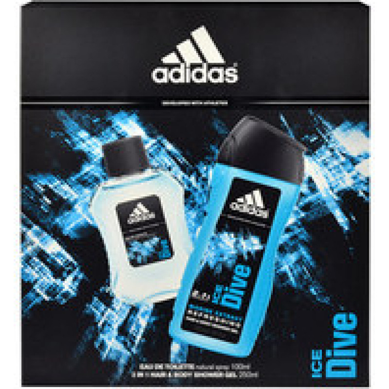 Adidas Ice Dive Gift Set EDT 100 ml shower gel Ice Dive 250 ml