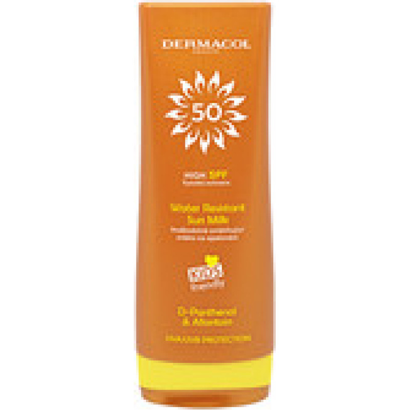 Dermacol Sun Water Resistant Milk SPF 50 - Waterproof emollient lotion for sunbathing