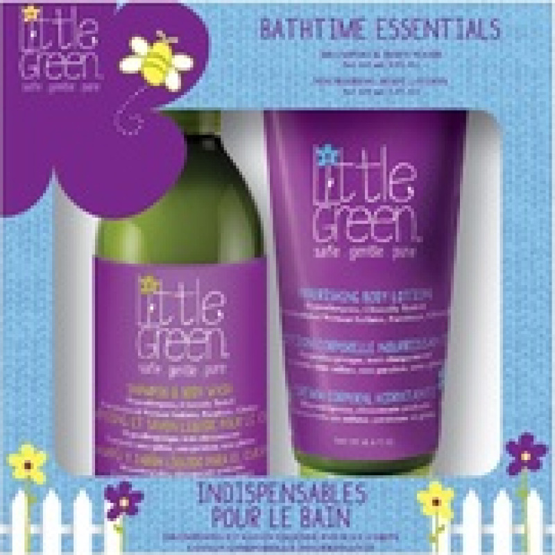 Little Green Kids Bathtime Essentials - Gift set with a fruity scent for children