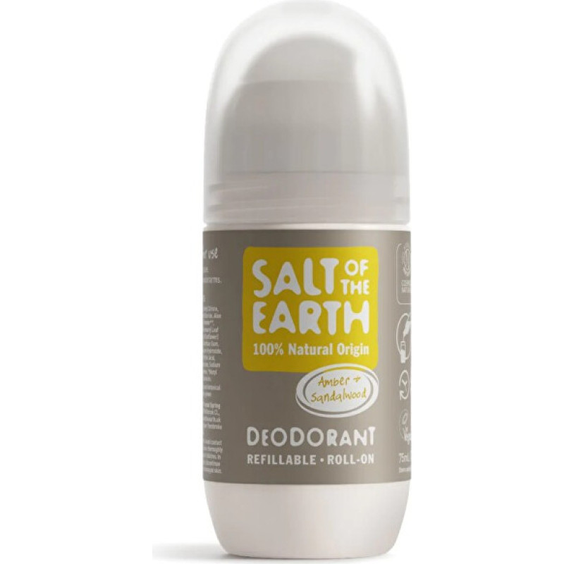Natural roll-on deodorant Amber & Santalwood (Deo Roll-on) 75 ml