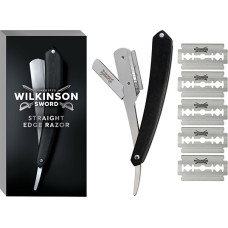 Cut Throat razor + Double Edge Blade spare razors with 5 pcs