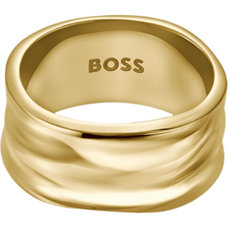 Distinctive gold-plated ring for women Ripple 1580775 - Circuit: 58 mm