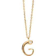 Gold-plated necklace letter 