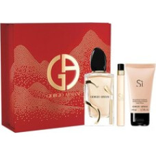 Armani S&igrave; D&aacute;rkov&aacute; sada EDP 100 ml, tělov&eacute; ml&eacute;ko 50 ml a miniaturka EDP 10 ml