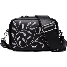 Women's crossbody bag Massimo Mini Leaves Black