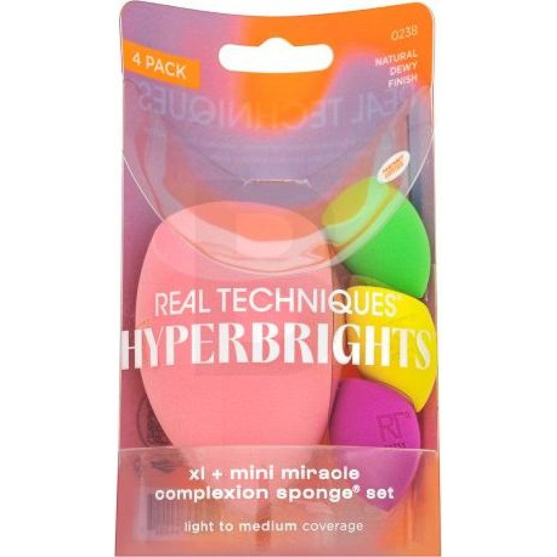 Real Techniques Hyperbrights XL + Mini Miracle Complexion Sponge Set