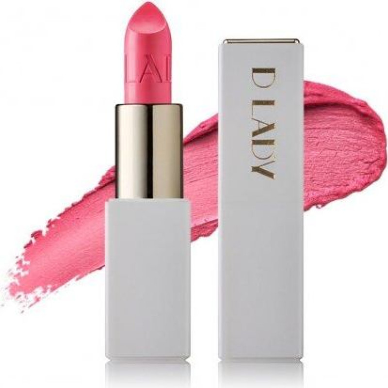 Lūpu krāsa Dermacol D Lady 02 Lady Dragon Pink, krēmveida satīna efekts, noturīga
