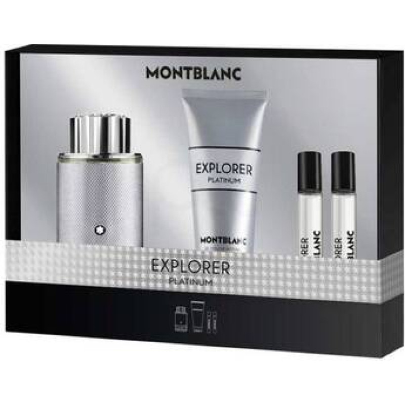 Mont Blanc Explorer Platinum D&aacute;rkov&aacute; sada EDP 100 ml, sprchov&yacute; gel 100 ml a miniaturka EDP 2 x 7,5 ml