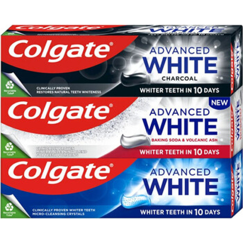 Colgate Advanced Mix Trio Set - Sada bělic&iacute;ch zubn&iacute;ch past