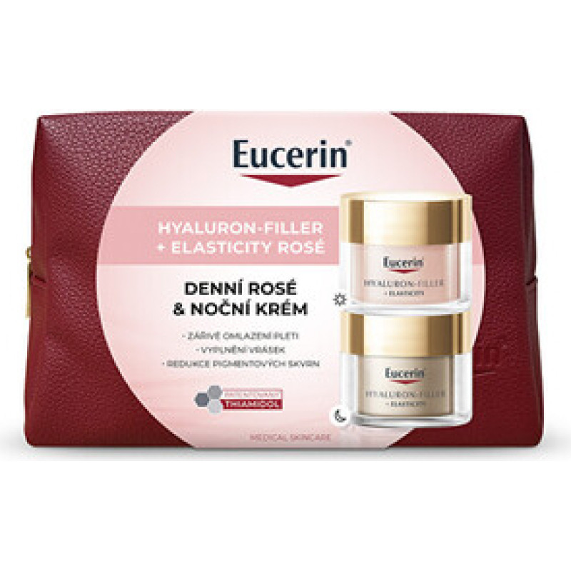 Eucerin Hyaluron-Filler + Elasticity Ros&eacute; Face Care Set - D&aacute;rkov&aacute; sada