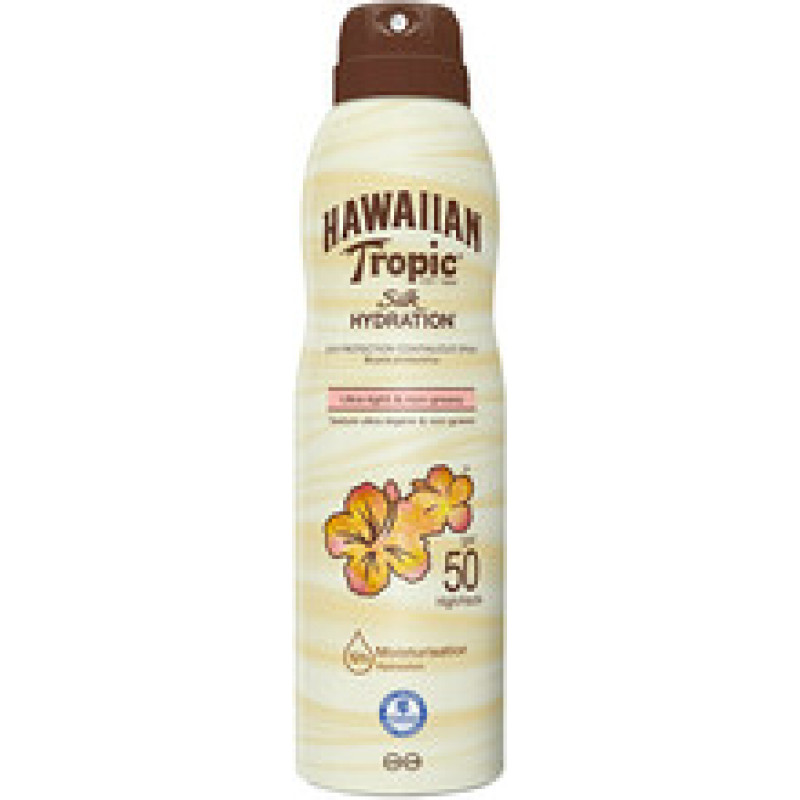 Hawaiian Tropic Silk Hydration Spray Sun Protection Continuous Spray SPF 50