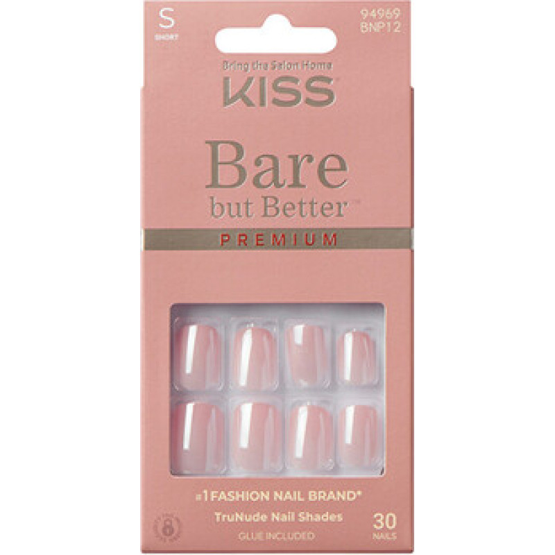 Kiss My Face Bare-But-Better Premium Nails - Gelov&eacute; nehty ( 30 ks )