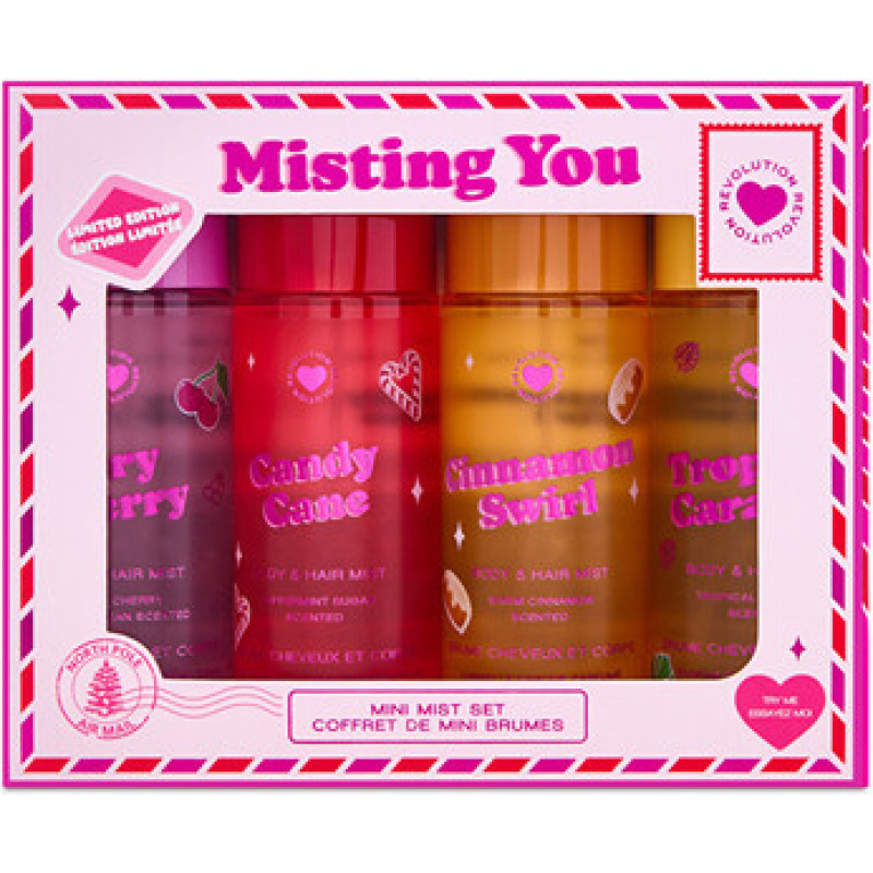 Makeup Revolution I &hearts; Revolution Misting You Mini Body Mist Set - D&aacute;rkov&aacute; sada