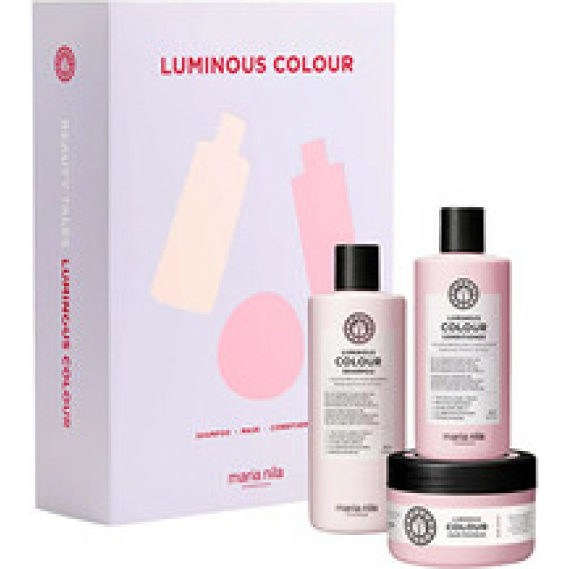 Maria Nila Luminous Colour Set - D&aacute;rkov&aacute; sada rozjasňuj&iacute;c&iacute; p&eacute;če pro barven&eacute; vlasy