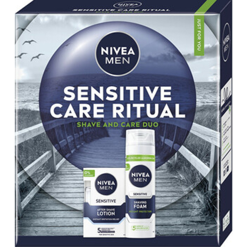 Nivea Men Box Lotion Sensitive Set - D&aacute;rkov&aacute; sada