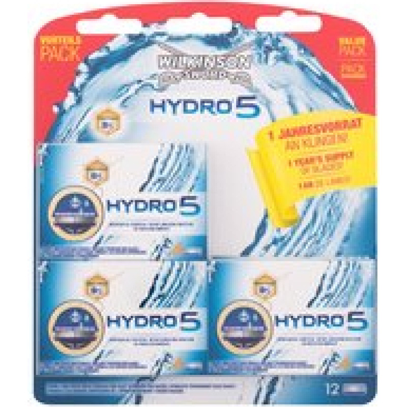 Wilkinson Sword Hydro 5 ( 12 pcs ) - Replacement blades with gel pads