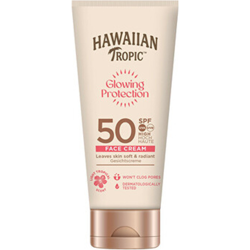 Hawaiian Tropic Glowing Protection Face Cream SPF 50 - Opalovac&iacute; kr&eacute;m na obličej