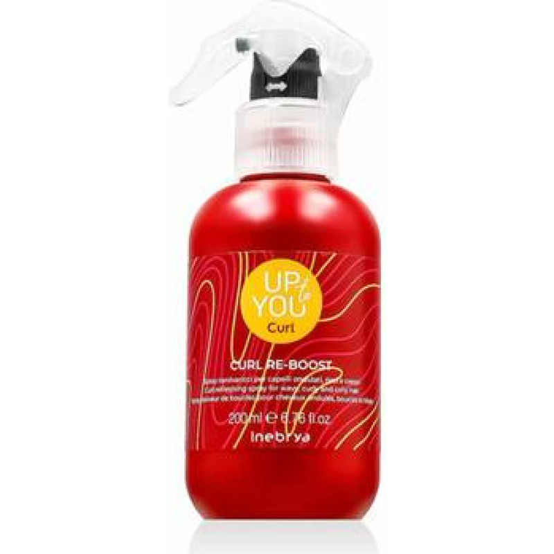 Inebrya Up to You Curl Re-Boost - Osvěžuj&iacute;c&iacute; sprej pro vlnit&eacute;, kudrnat&eacute; a kadeřav&eacute; vlasy