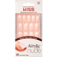Kiss My Face Salon Acrylic French Nude Nails 64267 ( 28 pcs ) - Acrylic nails french manicure for a natural look