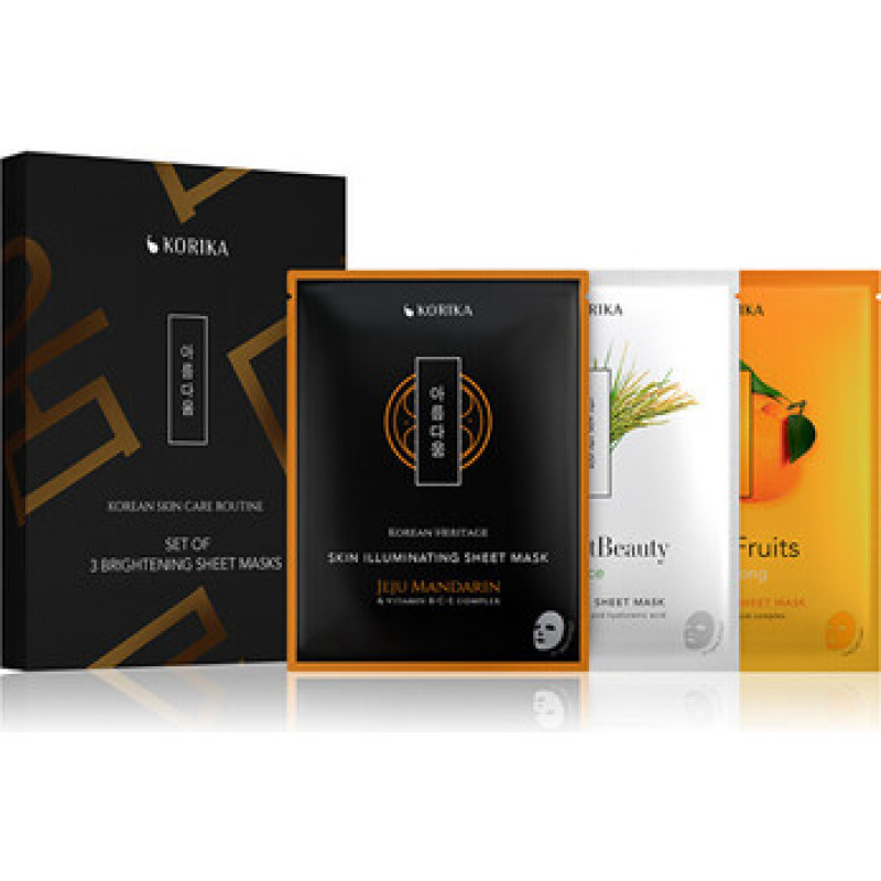 Korika Brightening Sheet Masks - Sada rozjasňuj&iacute;c&iacute;ch masek