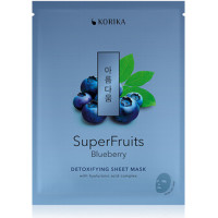 Korika Superfruits Detoxifying Sheet Mask ( Borůvka ) - Detoxikačn&iacute; pl&aacute;t&yacute;nkov&aacute; maska