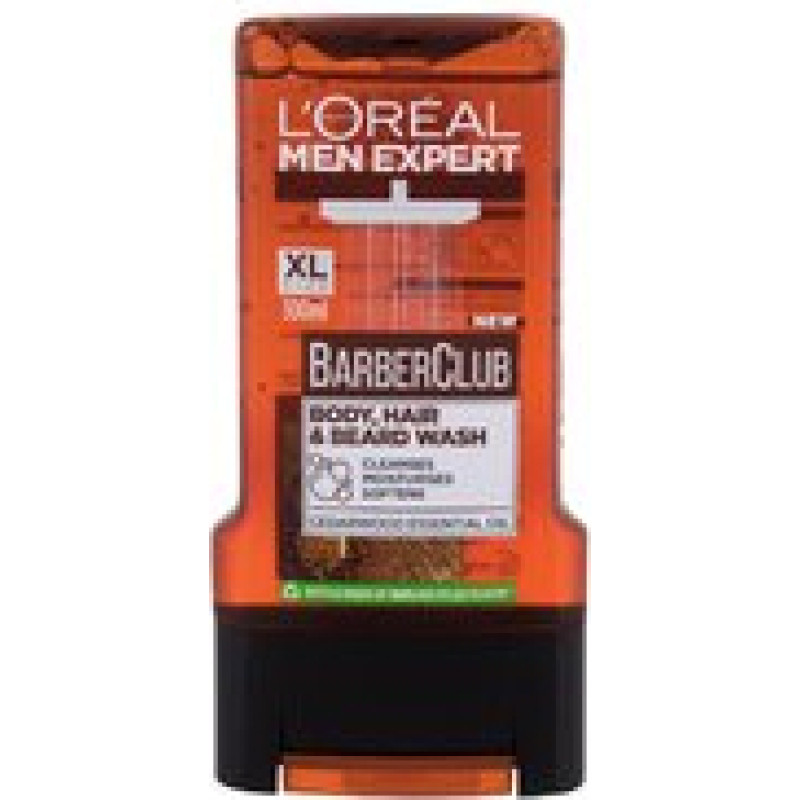L&acute;or&eacute;al Professionnel Men Expert Barber Club Body, Hair & Beard Wash - Shampoo for beard, hair and body