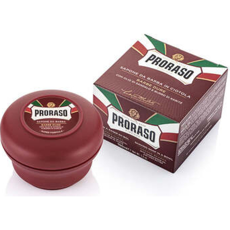 Proraso Sandalwood Shaving Soap - Nourishing shaving soap with sandalwood