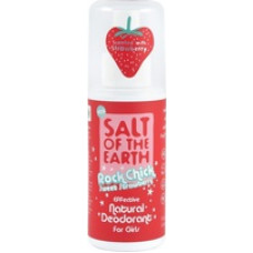 Salt-Of-The-Earth Natural Deodorant Spray Rock Chick Sweet Strawberry ( Natura l Deodorant) 100 ml