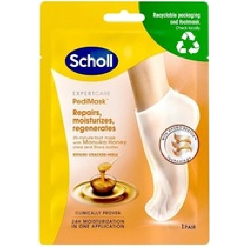Scholl Expert Care PediMas Foot Mask With Manuka Honey 1 pair