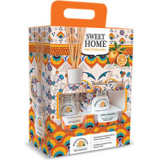 Sweet Home Collection Navelina Orange Set - D&aacute;rkov&aacute; sada aroma difuz&eacute;ru se sv&iacute;čkou