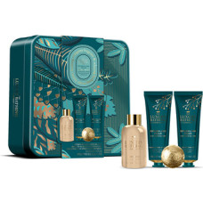 The Luxury Bathing Company D&aacute;rkov&aacute; sada koupelov&eacute; p&eacute;če v plechov&eacute; d&oacute;ze ( Hru&scaron;ka & Květ nektarinky )