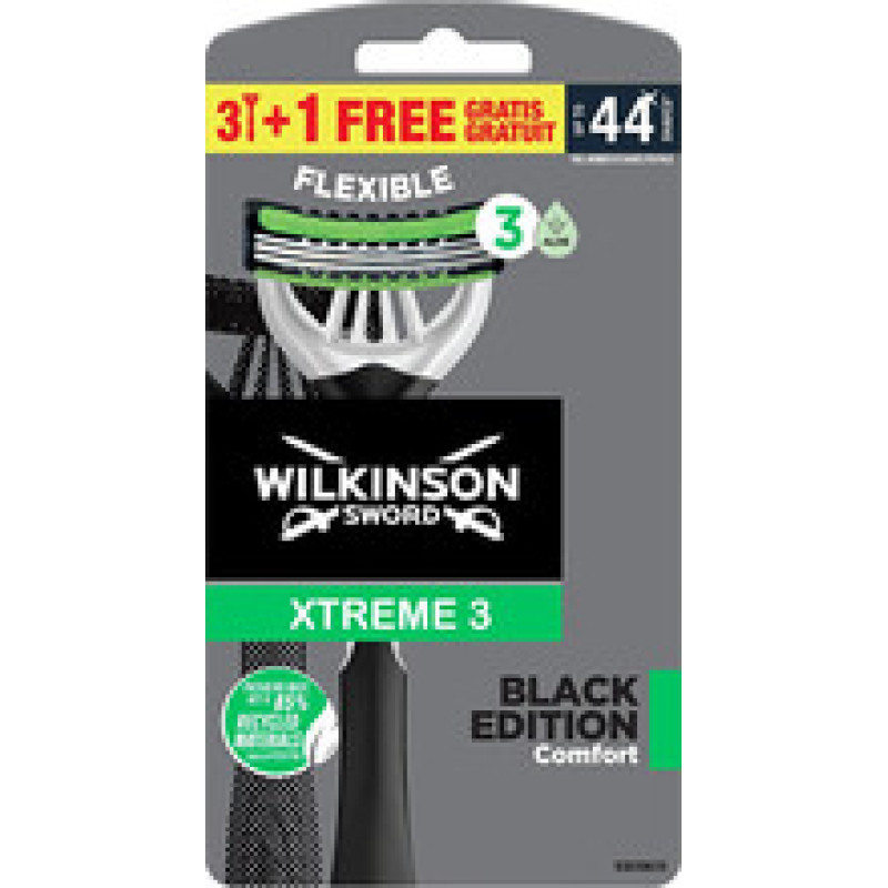 Wilkinson Sword Xtreme 3 Black Edition Comfort ( 4 pcs )