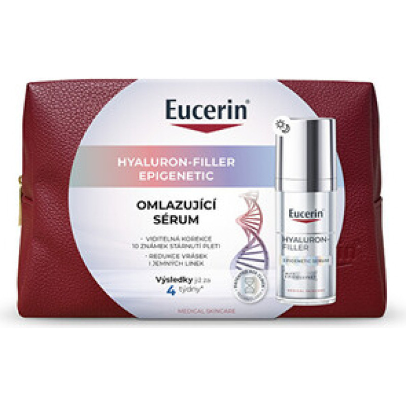 Eucerin Hyaluron-Filler Epigenetic Serum - Omlazuj&iacute;c&iacute; pleťov&eacute; s&eacute;rum s kosmetickou ta&scaron;kou